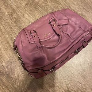 Purple coach bag